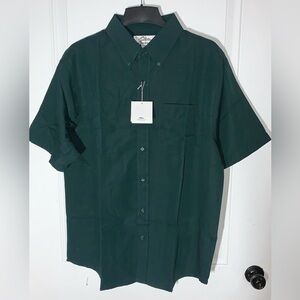 Tri-Mountain Short Sleeve button down Collared Men’s Shirt XL NWT Oxford